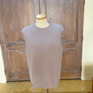 ZARA Sleeveless Thick Cotton Ribbed Knit Top